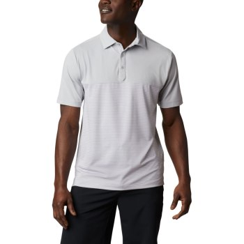 Columbia Polo Heren, Omni-Wick Stacked Grijs, 38CDZNJSW